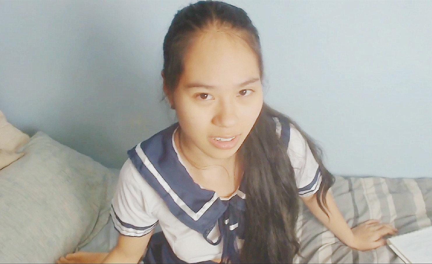 爆草学生装小女友第一人称精彩刺激超强代入感骚货表情叫声很到位