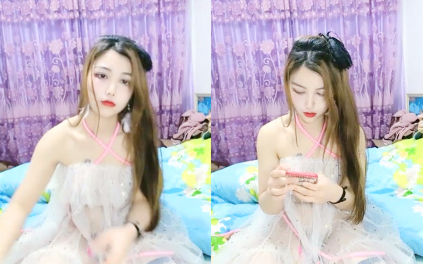 猫猫咪儿颜值不错甜美妹子透视装居家啪啪粉绳捆绑单腿网袜大力抽插猛操