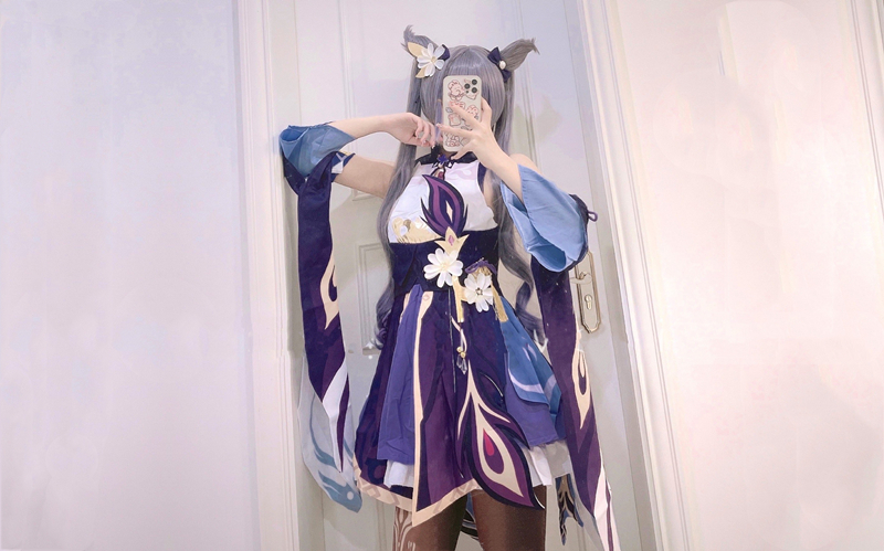 福利姬萌白酱cos刻晴白浆高潮