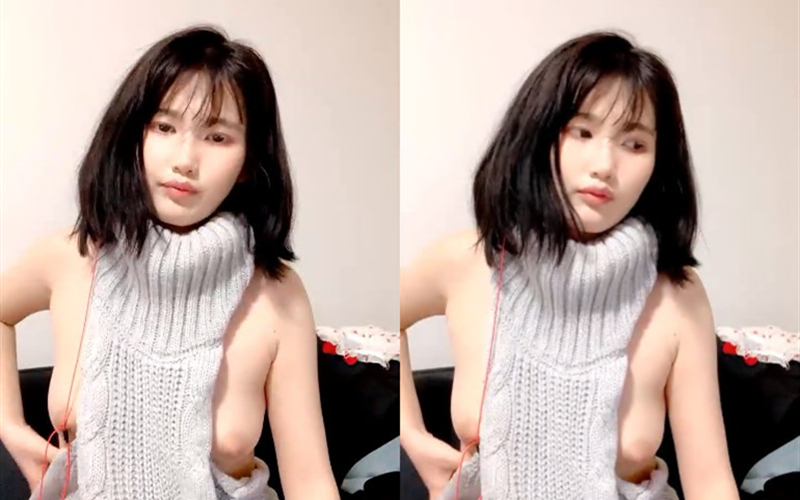 露奶毛衣新人清纯短发牙套妹浴室给炮友口口活比较生疏被炮友后入猛操换个情趣装跳蛋自慰