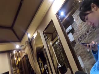 178cm时装女神级模特拍视频~全程真实露脸