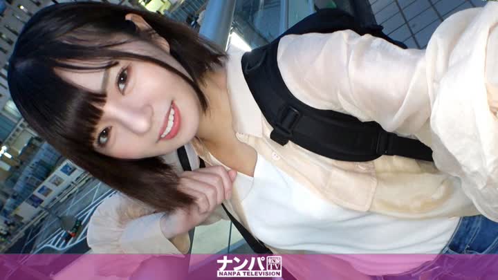 GANA-2766 マジ軟派、初撮。 1860 彼氏を地元に残し上京した現役JDを渋谷でナンパ！純粋なのは見かけだけ？テニサーの先輩と3P浮気SEXをするドスケ new