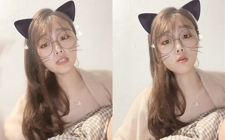 真实可爱少妇滤镜猫猫装扮