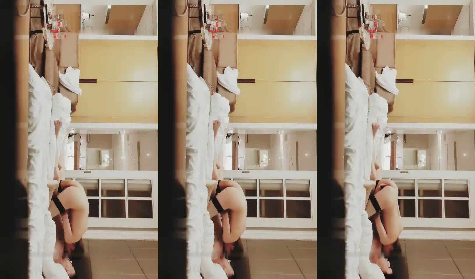 【秦总全国探花】约了个黑衣苗条妹子TP啪啪，加钟第二炮大力猛操呻吟娇喘，很是诱惑喜欢不要错过