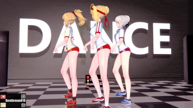 Fate Grand Order 同人激情演绎，KKSMMDImIll 女优倾情献身