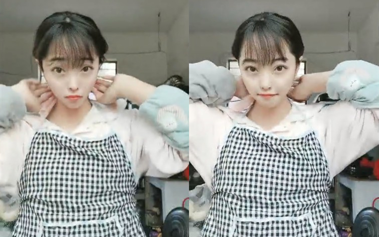 双胞胎姐妹我是姐姐丈夫外出一人在家炒菜吃饭溜达