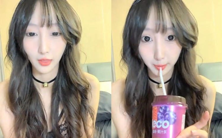 青春漂亮的女神偶像明星般的9分顶级颜值大大的眼睛炯炯有神