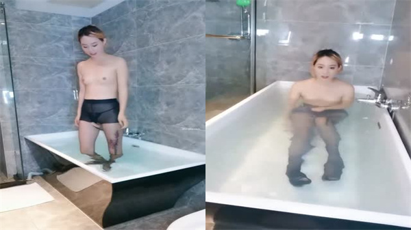 骚浪气质女神彻底沦陷！蜜桃CC浴缸狂插，淫荡观音坐莲高潮内射！