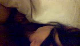 自拍-妹子在被窝里给我口交