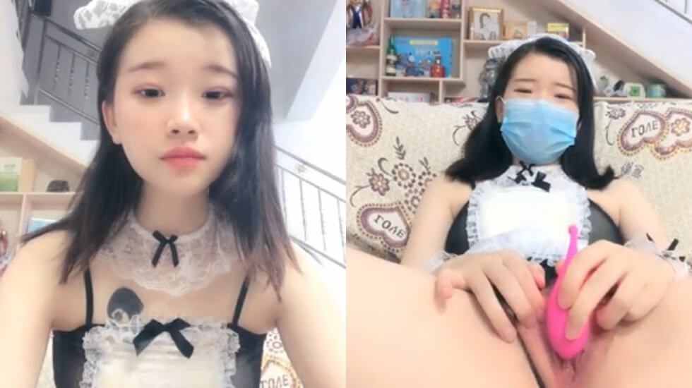 zb颜值不错萌妹子情趣女仆装道具自慰逼逼粉嫩